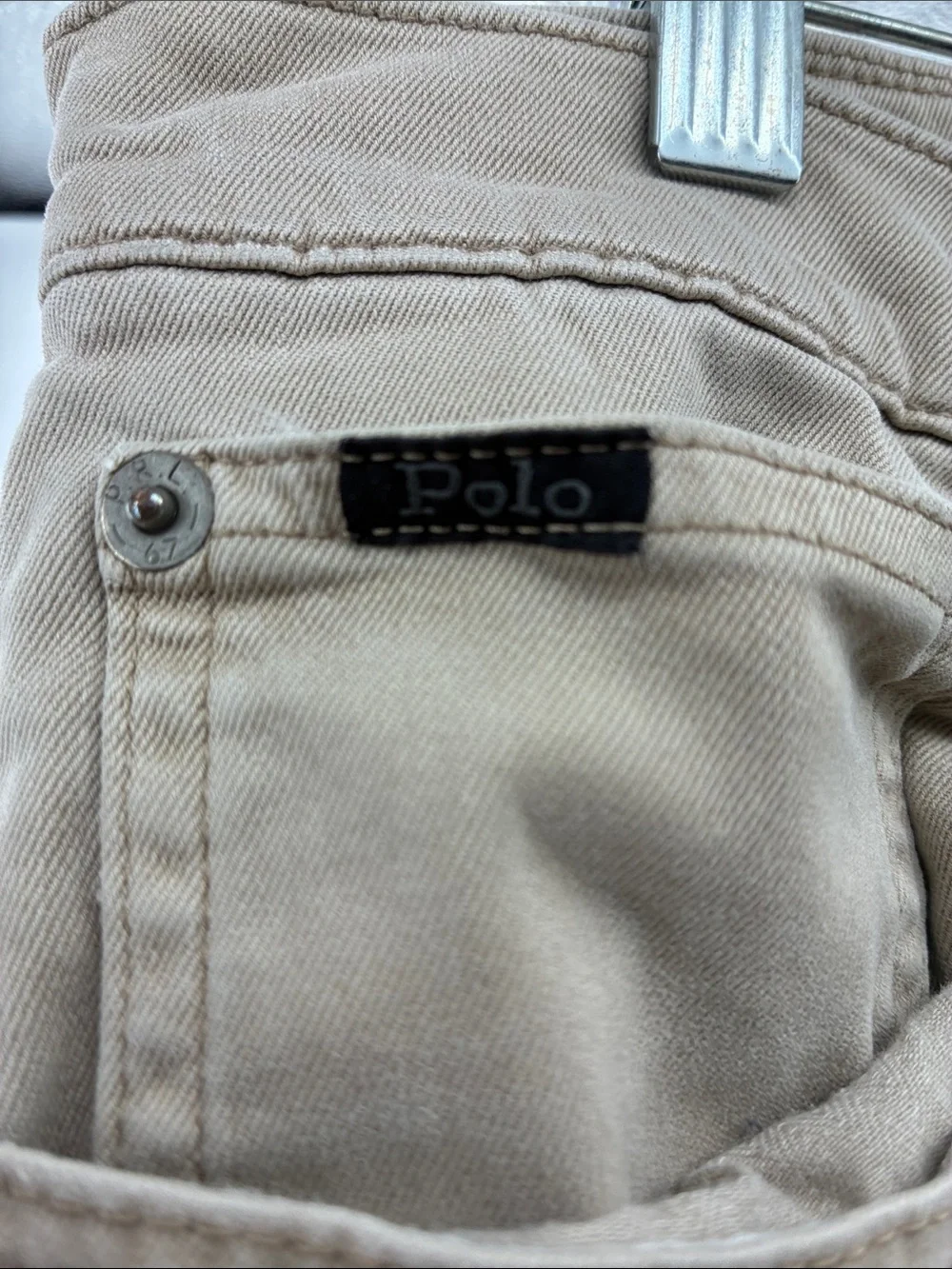 Polo by Ralph Lauren Slim Straight Jeans in Khaki